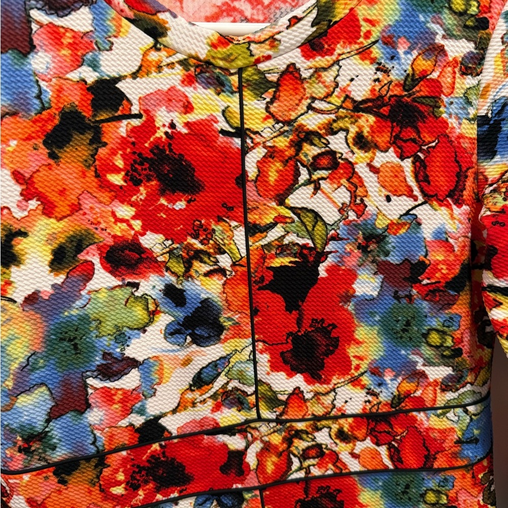 Sonnet James Floral Multicolor Knit Sheath Dress - Women - Picture 4 of 7